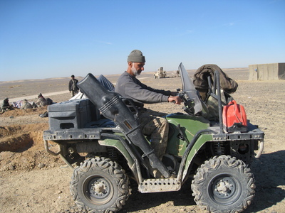 Ride on a Afghan Border Police gator